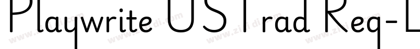 Playwrite USTrad Reg字体转换